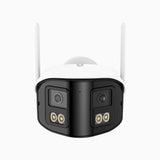 WCD400P - 4MP Wireless Outdoor Dual-Lens WiFi Security Camera, 170° Ultra-wide Angle, 2.4G/5G Dual-Band WiFi, Full Color Night Vision, Two-Way Audio, Cloud & Max. 256 GB Local Storage, Works with Alexa