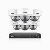 H800 - 4K 16 Channel 6 Cameras PoE Security CCTV System, Human & Vehicle Detection, Colour & IR Night Vision, Built-in Mic, RTSP Supported