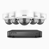 H800 - 4K 8 Channel 5 Cameras PoE Security CCTV System, Human & Vehicle Detection, Colour & IR Night Vision, Built-in Micphone, RTSP Supported