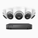 H800 - 4K 8 Channel 5 Cameras PoE Security CCTV System, Human & Vehicle Detection, Colour & IR Night Vision, Built-in Micphone, RTSP Supported