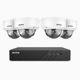 ANNKE 4K 8MP PoE Security Camera System, 4 X 4K IP Cams + 6MP 8CH NVR Recorder, Human & Vehicle Detection, Built-in Micphone, Color & IR Night Vision, RTSP Supported