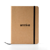 Minimalist Kraft Paper Notebook with Elastic Band – Vintage Aesthetic Journal for Students, Writers, and Office Use – Hardcover Travel Diary, Meeting Notes Pad, 80 Sheets – A5 Size