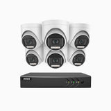 ADLK500 - 3K 8 Channel 6 Dual Light Cameras Wired Security System, Colour & IR Night Vision, 3072*1728 Resolution, f/1.2 Super Aperture, 4-in-1 Output Signal, Built-in Microphone, IP67
