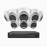 ADLK500 - 3K 16 Channel 8 Dual Light Cameras Wired Security System, Colour & IR Night Vision, 3072*1728 Resolution, f/1.2 Super Aperture, 4-in-1 Output Signal, Built-in Microphone, IP67