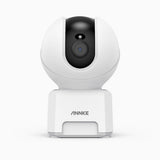 Crater Pro - 4MP Dual-Band WiFi Indoor Camera, 5 Ghz/2.4 Ghz, 350° Pan & 60° Tilt, Human & Sound Detection, Smart Tracking, Two-Way Audio, Cloud & Max. 128 GB Local Storage, Works with Alexa