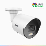 NightChroma<sup>TM</sup> NC500 - 3K Outdoor PoE Security Camera, Acme Colour Night Vision, F/1.0 Super Aperture, Built-In Microphone, Active Alignment, IP67, SD Card Slot, All-Metal Housing