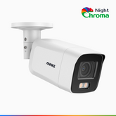 NightChroma<sup>TM</sup> NC800 – 4K Outdoor PoE Security Camera with f/1.0 Super Aperture (0.0005 Lux), Acme Colour Night Vision, Human & Vehicle Detection, Intelligent Behavior Analysis, Built-in Mic, Works with Alexa, All-Metal Housing