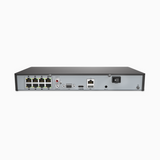 4K 8 Channel PoE CCTV NVR, H.265+, RTSP Supported, Works with Alexa