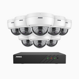 H500 - 5MP Super HD 8 Channel 8 Cameras PoE Security CCTV System, EXIR 2.0 Night Vision, Built-in Mic & SD Card Slot, RTSP Supported, Works with Alexa, IP67