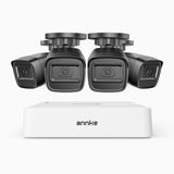 ANNKE 1080p Outdoor Wired Security CCTV System, 8 Channel DVR + 4 X Cameras, 3.6 MM Lens, Smart DVR with Human & Vehicle Detection, 66 ft Infrared Night Vision, 4-in-1 Output Signal, IP67