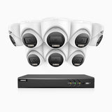 ADLK800 - 4K 8 Channel 8 Dual Light Wired CCTV Security System, Color & IR Night Vision, 3840x2160@20fps, f/1.6 Super Aperture, 4-in-1 Output Signal, IP67