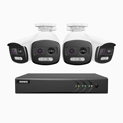 EBR200 - 1080p 8 Channel 4 PIR Cameras Outdoor Wired Security CCTV System, Siren & Strobe Alarms