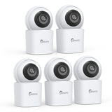 5 PCS, 5MP Super HD Indoor Security PT WiFi IP Camera - Pan & Tilt, No Monthly Fee, AI Detection, Dog Puppy, Baby Monitor, 2-way Talk, Night Vision, Baby & Pet Monitor