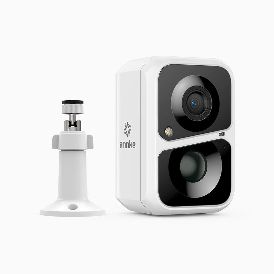 Custos - 3MP WiFi Battery & Solar Powered Outdoor Security Camera, 4400mAh Rechargeable Battery, Siren & Strobe Alarm, Two-Way Audio, Cloud & Max. 128 GB Local Storage, Works with Alexa