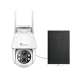 2K 3MP Outdoor Solar Powered Battery Wireless Security IP Cameras, 5200mAh Rechargeable Battery, 130° Ultra Wide Angle, Color Night Vision, Human & Vehicle Smart Detection, Two-Way Audio, IP65, Flexible Storage, No Monthly Fee, Works with Alexa & Google