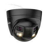 ANNKE 4K 8MP Dual Lens PoE Security Camera, 180°Panoramic View, Smart Dual Light Color Night Vision, Two-Way Audio, Light&Sound Alarm, AI Human/Vehicle Motion Detection, IP67 Weatherproof (Black)
