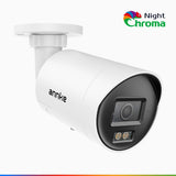 NightChroma<sup>TM</sup> NC800 – 4K Outdoor PoE Security Camera with f/1.0 Super Aperture (0.0005 Lux), Acme Colour Night Vision, Human & Vehicle Detection, Intelligent Behavior Analysis, Built-in Mic, Works with Alexa, All-Metal Housing