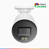 NightChroma<sup>TM</sup> NC800 – 4K Outdoor PoE Security Camera with f/1.0 Super Aperture (0.0005 Lux), Acme Colour Night Vision, Human & Vehicle Detection, Intelligent Behavior Analysis, Built-in Mic, Works with Alexa, All-Metal Housing