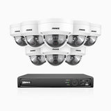 H800 - 4K 16 Channel 8 Cameras PoE Security CCTV System, Human & Vehicle Detection, Colour & IR Night Vision, Built-in Micphone, RTSP Supported