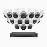 H800 - 4K 16 Channel 16 Cameras PoE Security CCTV System, Human & Vehicle Detection, Colour & IR Night Vision, Built-in Microphone, RTSP Supported