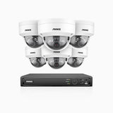 H800 - 4K 8 Channel 6 Cameras PoE Security CCTV System, Human & Vehicle Detection, Colour & IR Night Vision, Built-in Micphone, RTSP Supported