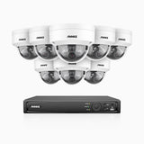 H1200 - 4K 12MP 8 Channel 8 Cameras PoE Security System, Colour & IR Night Vision, Human & Vehicle Detection, H.265+, Built-in Microphone, Max. 512 GB Local Storage, IP67