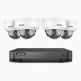 H800 - 4K 8 Channel 4 Cameras PoE Security CCTV System, Human & Vehicle Detection, Built-in Mic, Colour & IR Night Vision, RTSP Supported