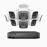 H800 - 4K 8 Channel 8 Cameras PoE Security CCTV System, Human & Vehicle Detection, EXIR 2.0 Night Vision, Built-in Micphone, RTSP Supported