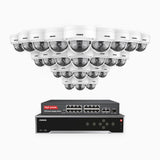 H800 - 4K 32 Channel 24 Cameras PoE Security CCTV System, Human & Vehicle Detection, Colour & IR Night Vision, Built-in Mic, RTSP Supported, 16-Port PoE Switch Included