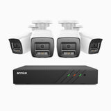 ANNKE 4K 8MP PoE Security Camera System, 4 X 4K IP Cams + 6MP 8CH NVR Recorder, Human & Vehicle Detection, Built-in Micphone, Color & IR Night Vision, RTSP Supported