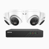 ANNKE 4K 8MP PoE Security Camera System, 4 X 4K IP Cams + 6MP 8CH NVR Recorder, Human & Vehicle Detection, Built-in Micphone, Color & IR Night Vision, RTSP Supported