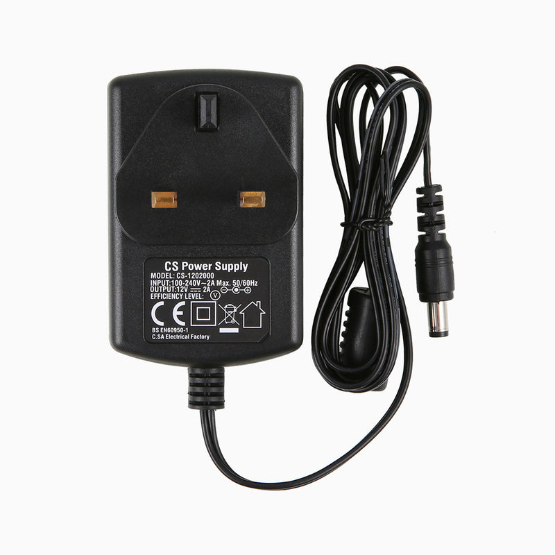 12V/2A CCTV Power Supply Adapter for Home Security Cameras and DVR/NVR Recorders