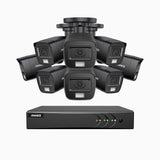 ADLK500 - 3K 8 Channel 8 Dual Light Cameras Wired Security System, Colour & IR Night Vision, 3072*1728 Resolution, f/1.2 Super Aperture, 4-in-1 Output Signal, Built-in Microphone, IP67