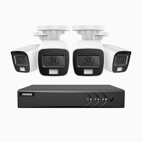 ADLK500 - 3K 8 Channel 4 Dual Light Cameras Wired Security System, Colour & IR Night Vision, 3072*1728 Resolution, f/1.2 Super Aperture, 4-in-1 Output Signal, Built-in Microphone, IP67