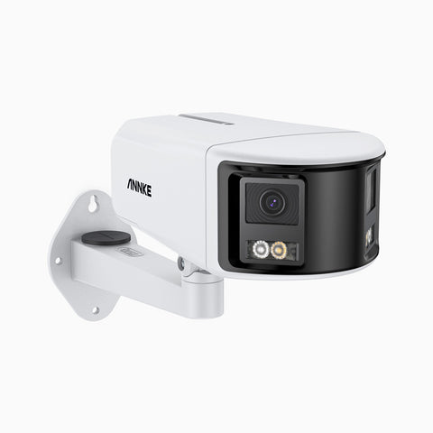 FCD600 - Panoramic Outdoor PoE Dual Lens Security Camera, 6MP Resolution, 180° Ultra Wide Angle, f/1.2 Super Aperture, BSI Sensor, Colour Night Vision & Infrared Night Vision (Turret), Built-in Mic, Active Siren & Alarm, Human & Vehicle Detection