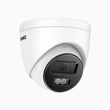 C1200 - 4K 12MP Outdoor Dual Light PoE Security Camera, Colour & IR Night Vision, Human & Vehicle Detection, H.265+, Built-in Microphone, Max. 512 GB Local Storage, IP67