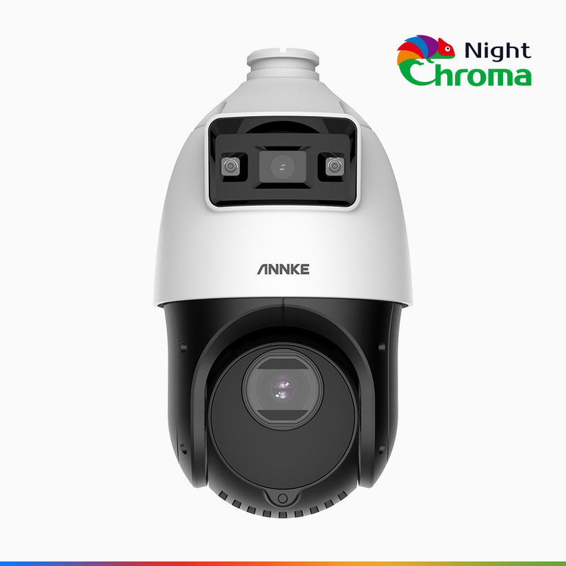 NightChroma<sup>TM</sup> NCT400 - 2-in-1 Dual Lens PTZ Security IP Camera, 3D Position, Acme Colour Night Vision(0.005 Lux), 25X Optical Zoom, Smart Detection, 4MP Resolution