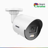 NightChroma<sup>TM</sup> NC500 - 3K Outdoor PoE Security Camera, Acme Colour Night Vision, F/1.0 Super Aperture, Built-In Microphone, Active Alignment, IP67, SD Card Slot