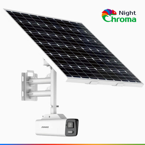 SNC800 - 4K 4G LTE Solar-Powered Outdoor Security Camera, Acme Colour Night Vision, 100% Wire-Free, 80W Solar Panel, Built-in Battery, Human & Vehicle Detection, IP67, Heavy-Duty