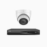 H500 - 5MP 4 Channel 1 Camera PoE Security CCTV System, EXIR 2.0 Night Vision, Built-in Mic & SD Card Slot, RTSP Supported, Works with Alexa, IP67