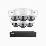 H500 - 5MP Super HD 8 Channel 6 Cameras PoE Security CCTV System, EXIR 2.0 Night Vision, Built-in Mic & SD Card Slot, RTSP Supported, Works with Alexa, IP67